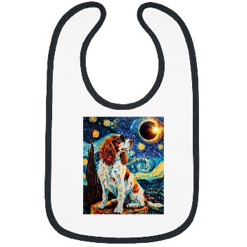 Discover Total Solar Eclipse Welsh Springer Spaniel Dog 4 Bibs