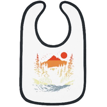 Discover Mountain Biking vintages Style MTB Cycling Bibs