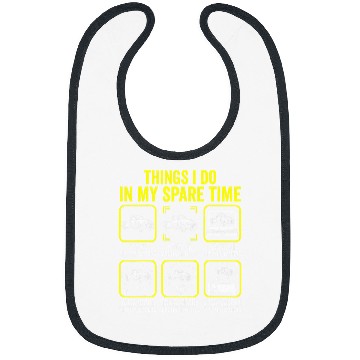 Discover Things I Do In My Spare Time Pickup Trucks Driver Retro Bibs