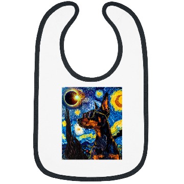 Discover Total Solar Eclipse Doberman Dog Bibs