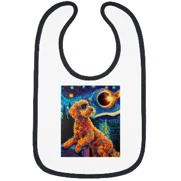 Discover Total Solar Eclipse Goldendoodle Dog Bibs