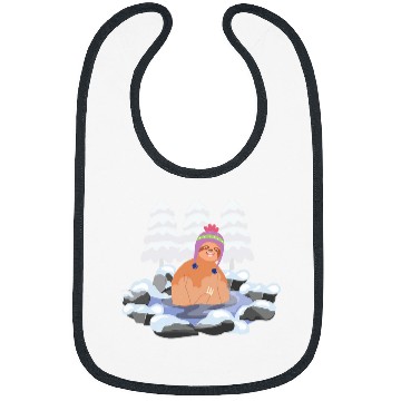 Discover Sloth Ice Bathing Winter Refreshing Bath Bibs