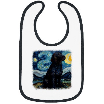 Discover Van gogh Newfoundland in starry night 2 Bibs
