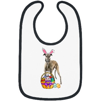 Discover Dog Grayhound Easter Egg Funny Greyhound Easter T-Shirt Bibs