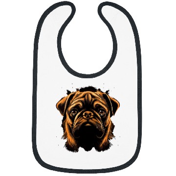 Discover Pug Colorful Bibs
