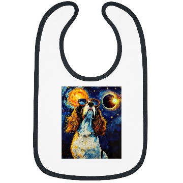 Discover Total Solar Eclipse English Springer Spaniel Dog 5 Bibs