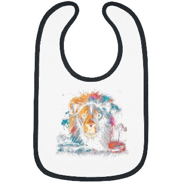 Discover Lion Savannah Nature Paintings Animal kingdom 1 Bibs