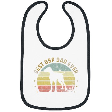 Discover mens bests gsp dad ever german shorthaired pointer lover Bibs