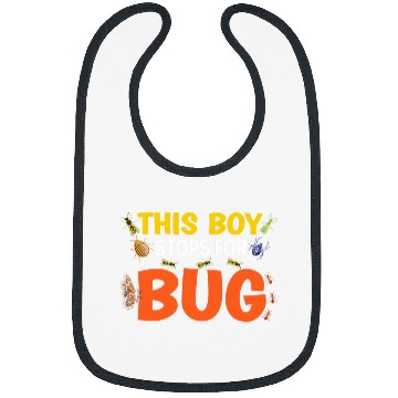 Discover This Boy Stops For Bug Funny Entomology for Entomologist Bibs