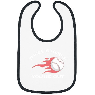 Discover Three Strikes Youre Out Baseball Softball Team Pitcher Bibs