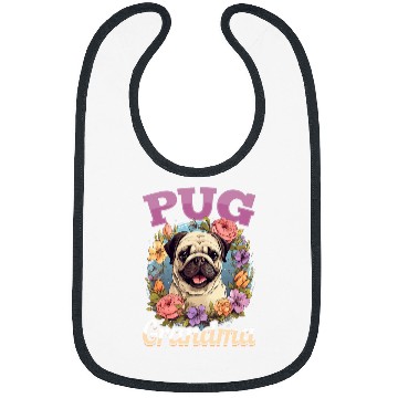 Discover Pug Dog Breed Pet Pug Grandma Bibs