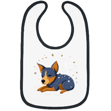 Discover Napping Blue Heeler pajama on Australian Cattle Dog Sleeping Bibs