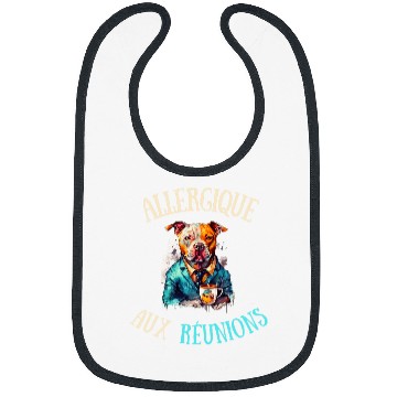 Discover Work Break Coffee Pause Angry Pitbull Monday Morning Humorous Bibs