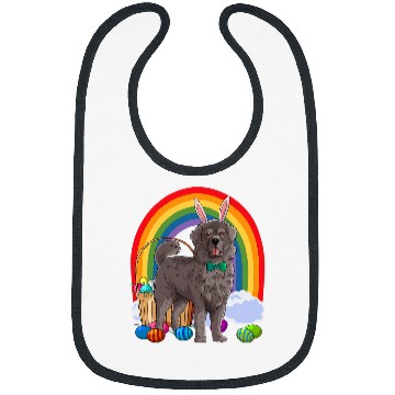 Discover Newfoundland Dog Easter Eggs Bunny Bibs