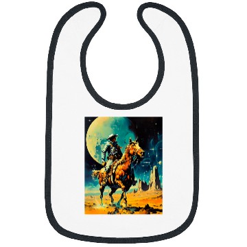 Discover The Space Cowboy Retro Scifi Bibs