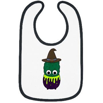 Discover Witchy Cactus In Cauldron Pot Bibs