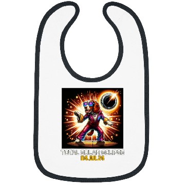 Discover Welsh Springer Spaniel Dog Dancing Disco Solar Eclipse 1 Bibs