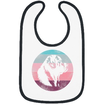 Discover Retro vintages Design Saint Bernard Dog 1 Bibs