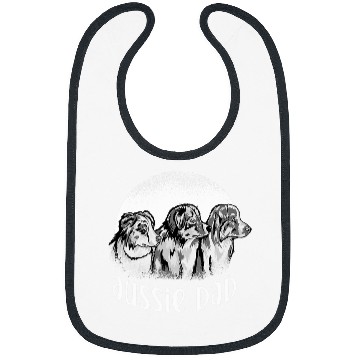 Discover Mens Funny Australian Shepherd Dog Dad Aussie Dad Aussie Owner Bibs