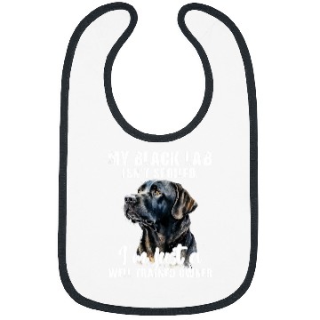 Discover My Black Lab Isnt Spoiled Labrador Lover Dog Owner Bibs