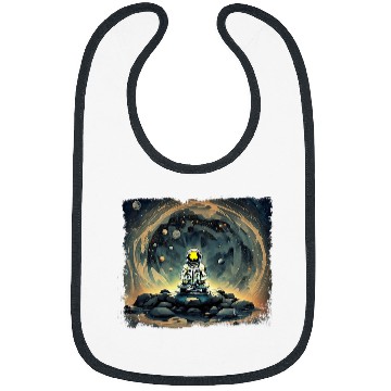 Discover Meditating Astronaut Galaxy Spaceman Astronomer Cosmos Bibs