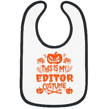 Discover This Is My Editor Costume Halloween Bibs