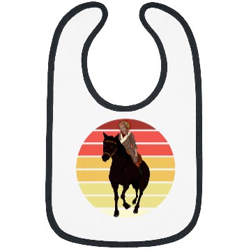 Discover Retro Indigenous Horse Riding Native Pride Native American Bibs