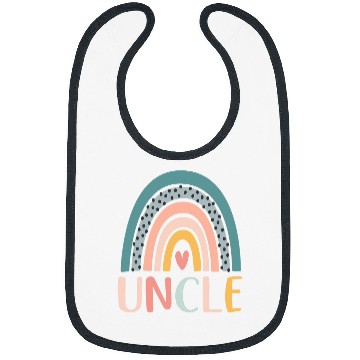 Discover Mens Boho Rainbow Border Retro Art Summer Boho Style Lovers Uncle Bibs