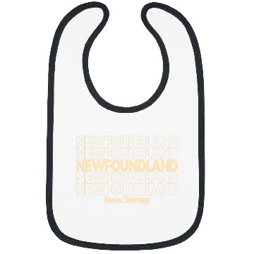 Discover vintages Newfoundland New Jersey Repeating Text Bibs