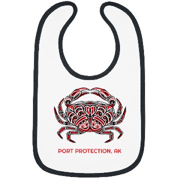Discover Port Protection Alaska Dungeness Crab Native American Bibs