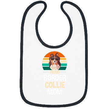 Discover Womens Proud Border Collie Mom Border Collie Bibs