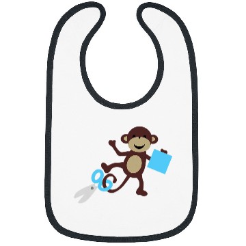 Discover Monkey going back to school 3 Bibs