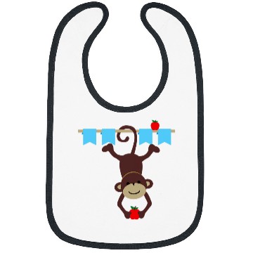 Discover Monkey going back to school 2 Bibs
