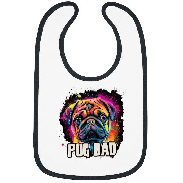 Discover Mens Pug Dad Dog Bibs