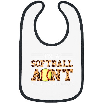 Discover Womens Im a Softball Aunt Softball Aunt Bibs