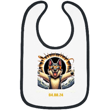 Discover Norwegian Elkhound Dog Selfie Solar Eclipse Bibs