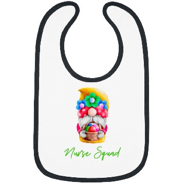 Discover nurses Squad Easter Bunny Ears Gnome Bibs