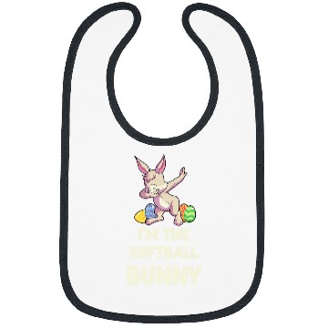 Discover Softball Bunny Matching Family Group Easter Party Bibs