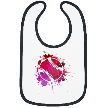Discover Softball Baseball Paint Splatter uniques Colorful for Teens Bibs