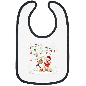 Discover Westie Winter Snow Tree Dog Christmas Winter Bibs