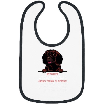 Discover without Water Spaniel dog everything is stupid Bibs