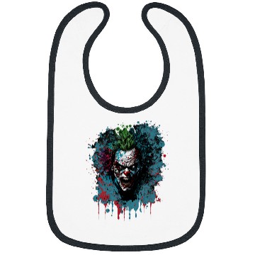 Discover Spooky Clown Zombie Bibs