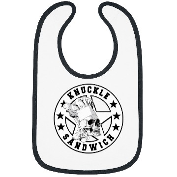Discover Knuckle Sandwich Skull Chef Vector Bibs
