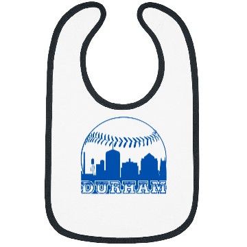 Discover vintages Durham NC Cityscape Baseball Bibs