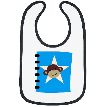Discover Monkey going back to school 7 Bibs