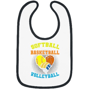 Discover Softball Basketball Volleyball Player 2 Bibs