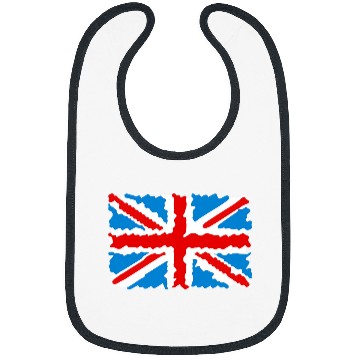 Discover Union Jack UK flag sketch art Bibs