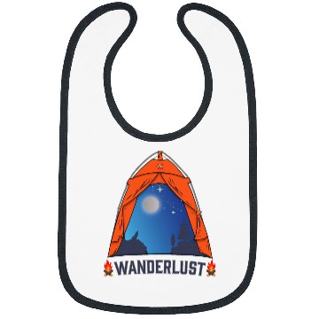 Discover Wanderlust For Tent Camping Buddies Explore Funny Camping Bibs