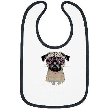 Discover Reality Is Just A Simulation Funny Pug Bibs