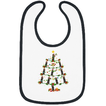 Discover xmass Lighting German Wirehaired Pointer Dog Christmas Tree Bibs